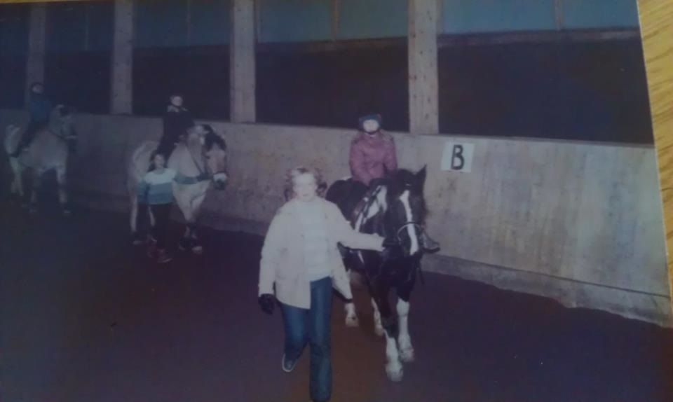 Tara och två fjordingar 1985 eller 1986 Foto Jennie Winberg